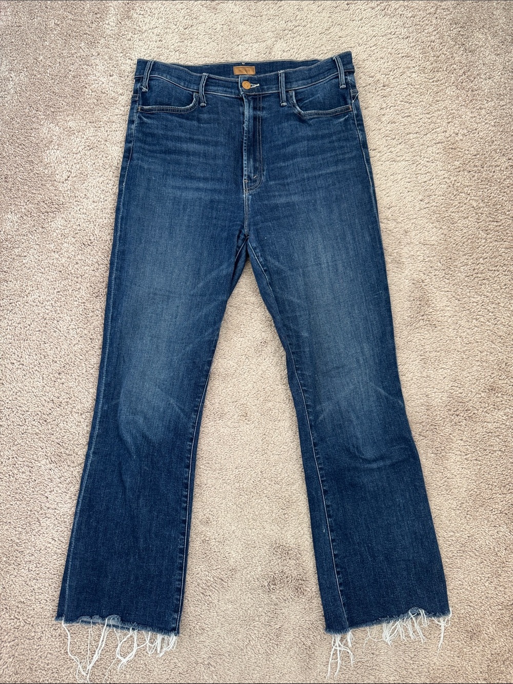 Mother The Hustler Ankle Fray Jean